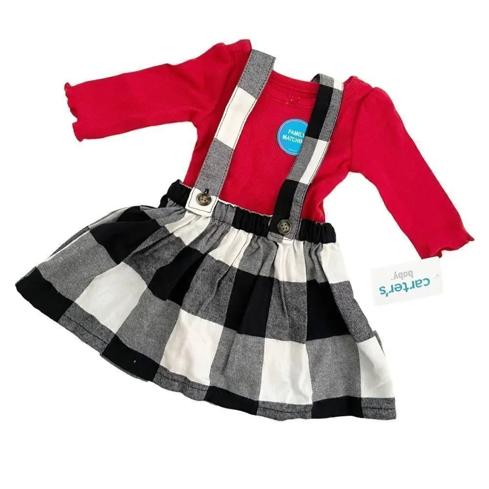 NWT Bundle of 2 Holiday 2-Piece Bodysuit Skirtall Set and Pajama Set in Size 3M